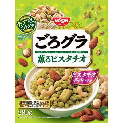 Nisshin Cisco Goro Granola Fragrant Pistachio 280g