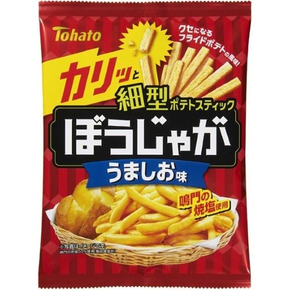 Tohato Bou Jaga Potato Sticks Umashio Salt Flavor 58g