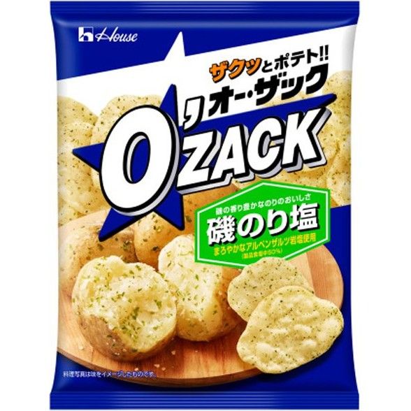 House Foods Oh Zack Seaweed Salt Potato Snack 55g