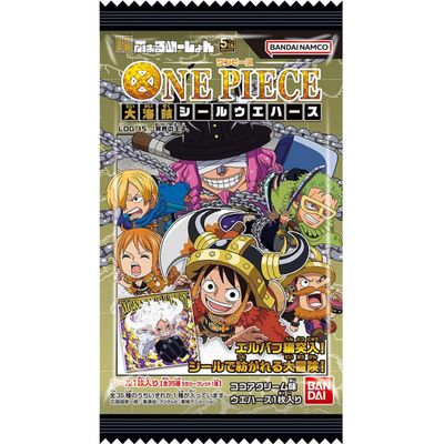 Bandai One Piece Grand Pirate Seal Wafer LOG.15 1 Sheet