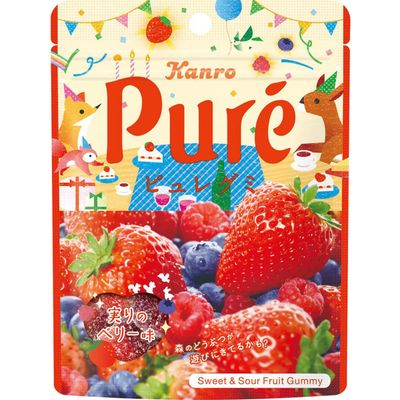 Kanro Pure Gummy Harvest Berry 52g Kanro Pure Gummy Harvest Berry 52g