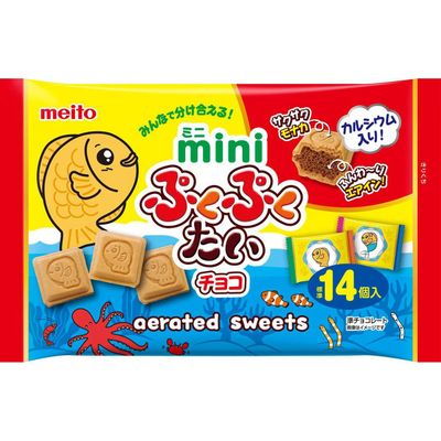 Meito Mini Pukupukutai Chocolate Wafer 48g