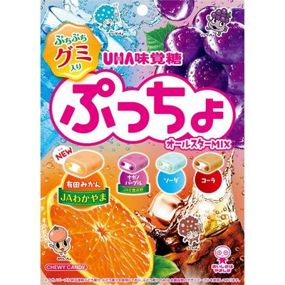 UHA Mikakuto Puccho Bag 4 Flavor Assortment 88g