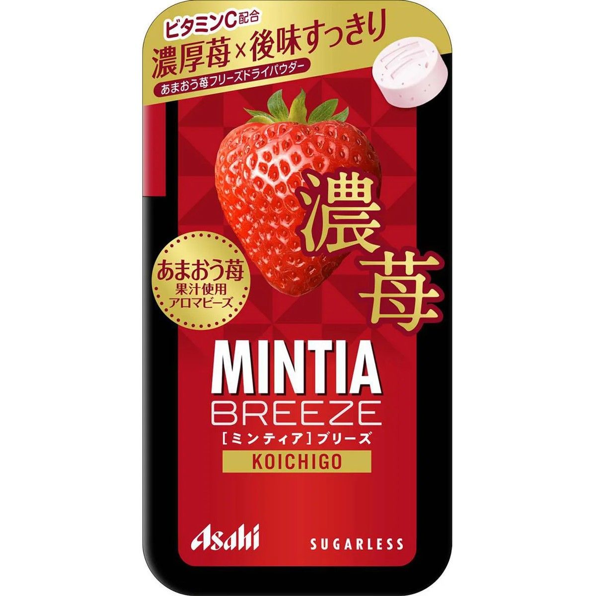 Asahi Group Foods Mintia Breeze Concentrated Strawberry Tablets 30 Pieces