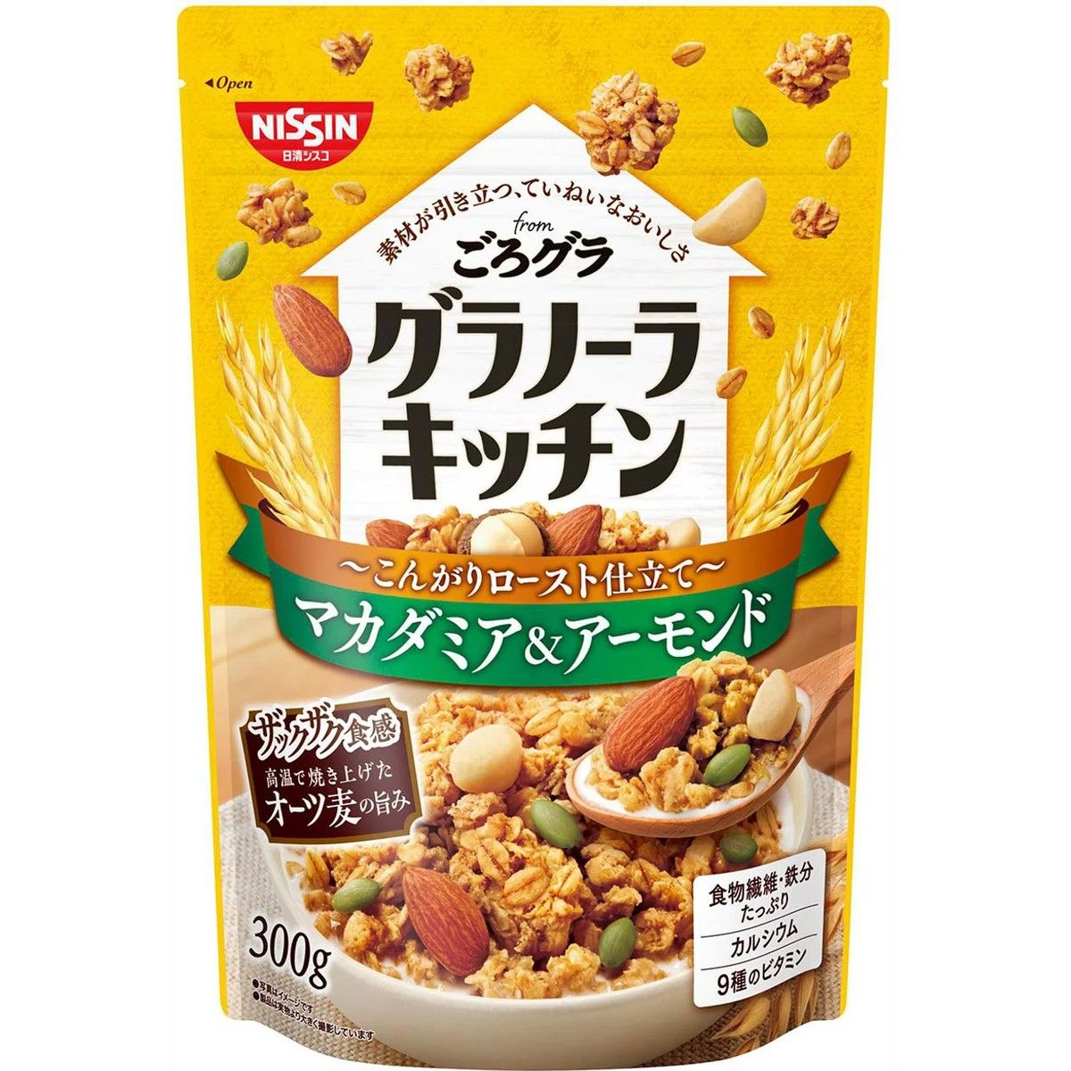 Nisshin Cisco Granola Kitchen Macadamia &amp; Almond 300g