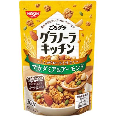 Nisshin Cisco Granola Kitchen Macadamia &amp; Almond 300g