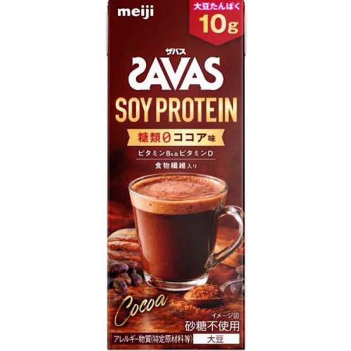 Meiji SAVAS Soy Protein Zero Sugar Cocoa Flavor 200ml