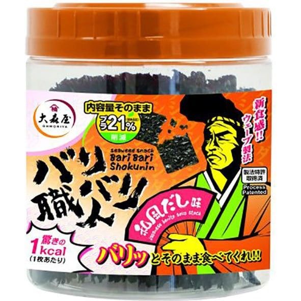 Omoreya Baribari Shokunin Japanese Dashi Flavor Nori 30 Sheets