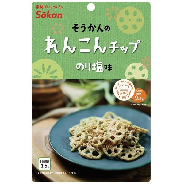 Sokan Nori Shio Renkon (Lotus Root) Chips 18g