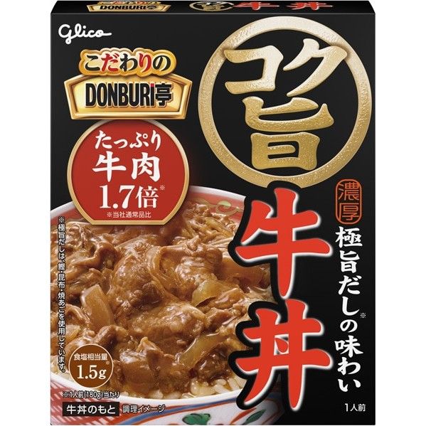 Glico Kodawari Donburi-tei Rich Gyudon Beef Bowl 180g