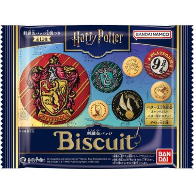 Bandai Harry Potter Embroidery Can Badge Biscuit 21g