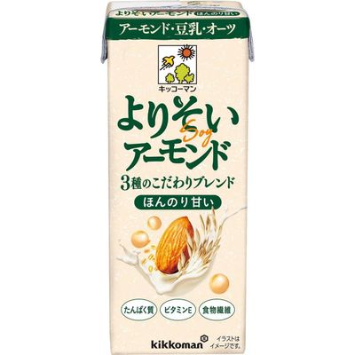 Kikkoman Yorisoi Almond Lightly Sweet Blend Drink 200ml