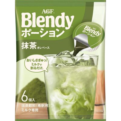 AGF Blendy Portion Matcha Latte Base 6 Pods