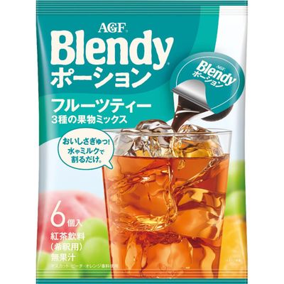 AGF Blendy Portion Fruit Tea 3 Fruits Mix 6 Pack