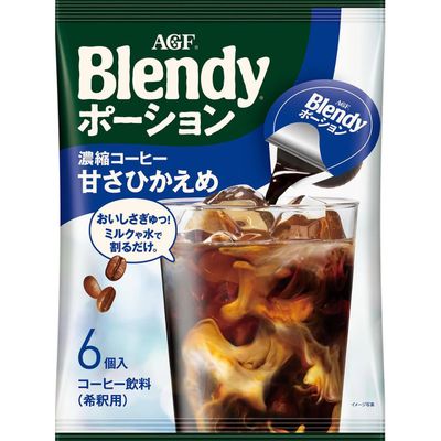 AGF Blendy Portion Concentrated Coffee Low Sugar 6 Pack