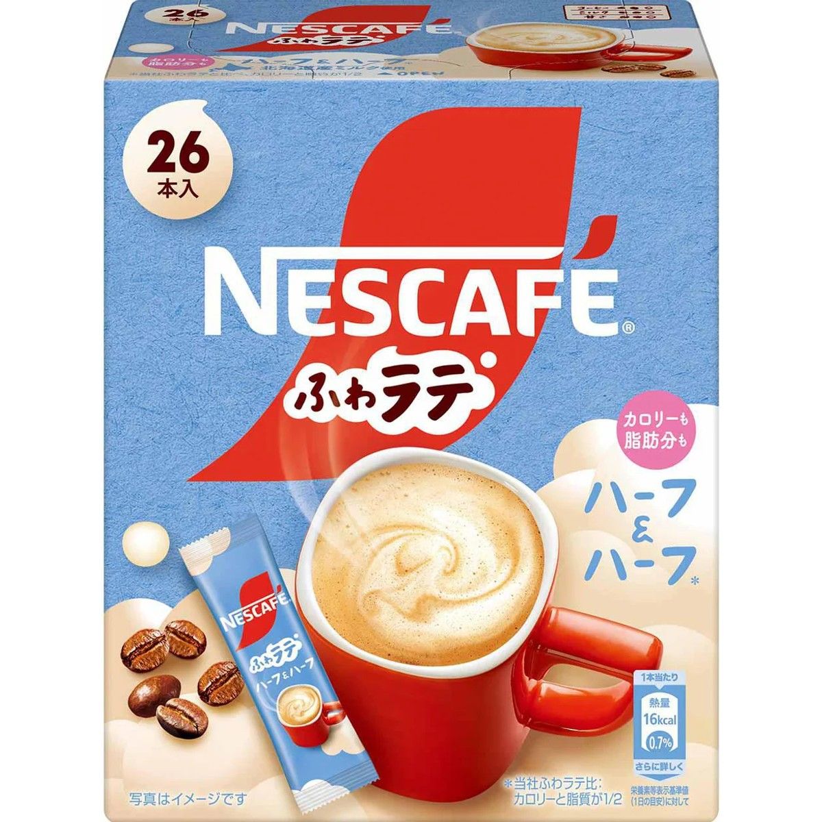 Nestle Fuwa Latte Half &amp; Half Instant Latte Sticks 26 Sticks