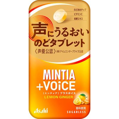 Asahi Group Foods Mintia + VOiCE Lemon Ginger Tablets 30 Pieces (20g) Asahi Group Foods Mintia + VOiCE Lemon Ginger Tablets 30 Pieces (20g)