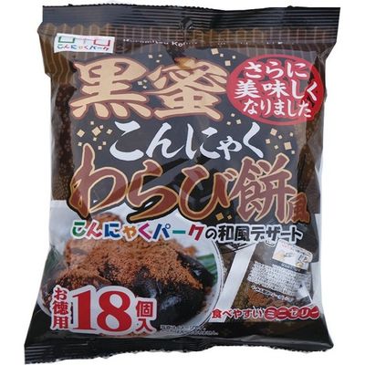Yokoo Daily Foods Kuromitsu Konjac Warabimochi Style 18 Pieces
