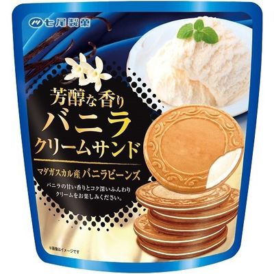 Nanao Seika Cream Sand Vanilla Biscuits 6 Pieces