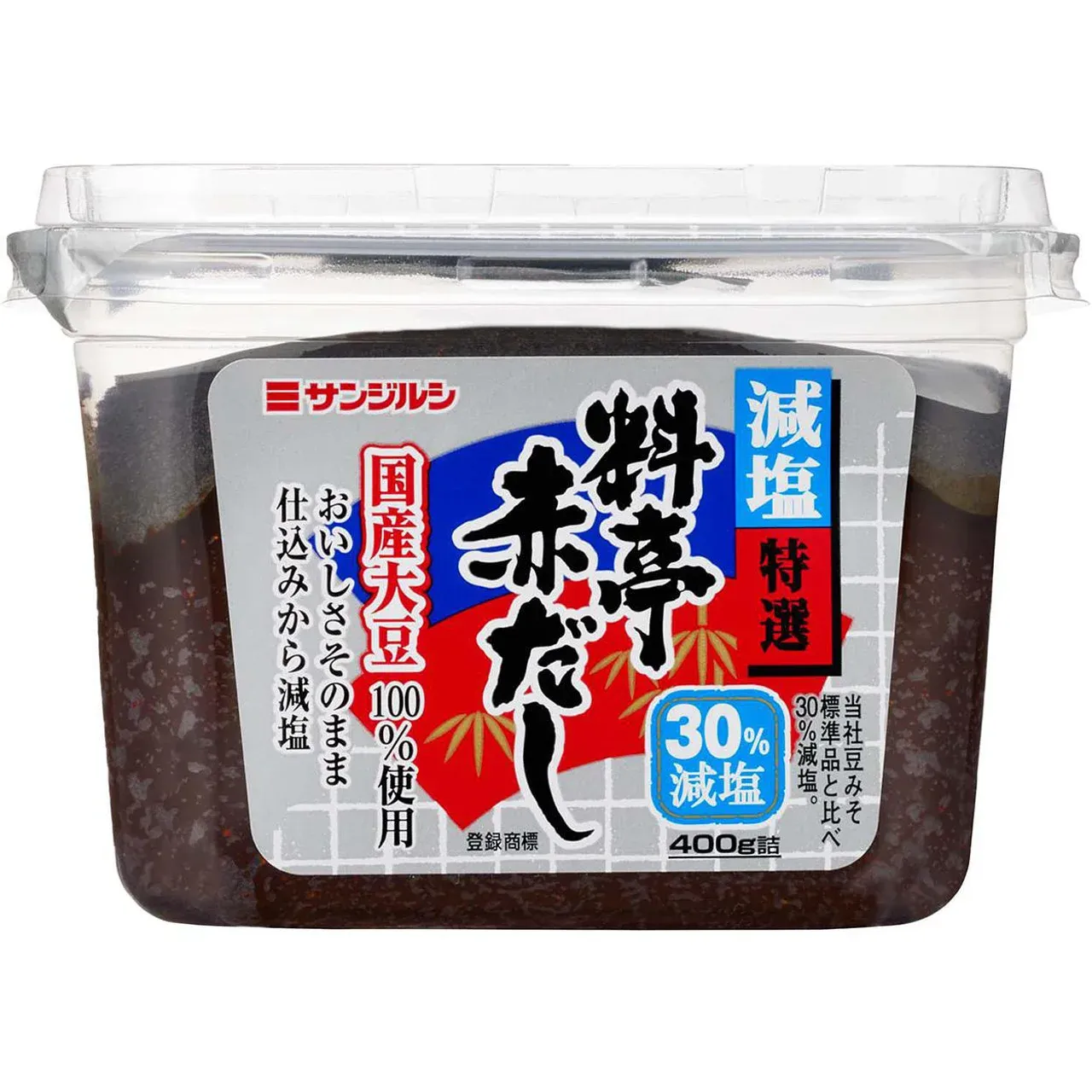Sanjirushi, Brown Miso, Tokusen Ryotei Akadashi, Light Salt Ver. 400g