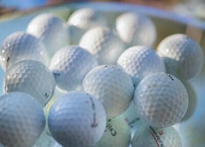 Golf ball in the test