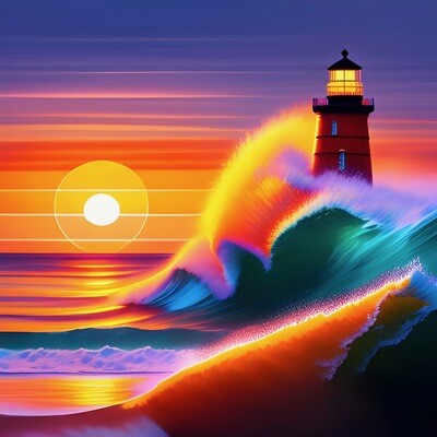 Lighthouse 34 - Sunset heights of Orange