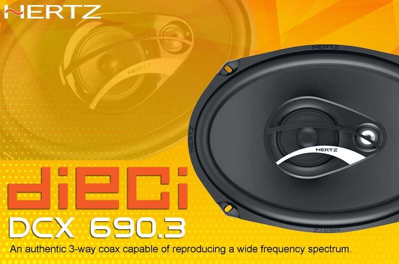 Parlantes triaxiales Ovalados  Hertz DCX690.3