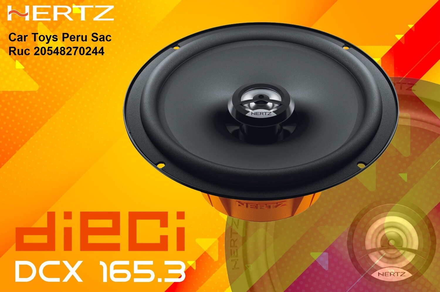 Parlantes coaxiales Hertz DCX165.3