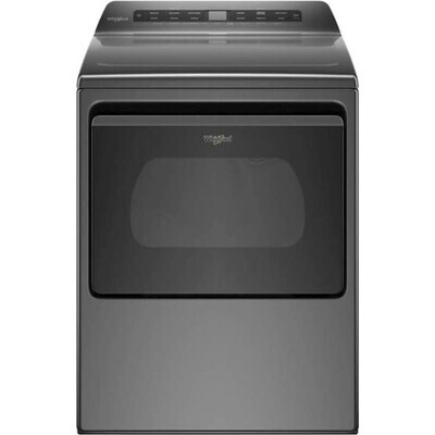 Whirlpool Smart Capable 7.4-cu ft Steam Cycle Smart Electric Dryer (Chrome Shadow) ENERGY STAR