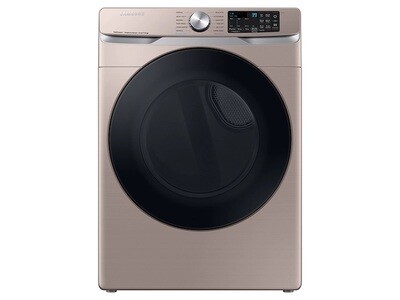 Samsung 7.5-cu ft Stackable Steam Cycle Electric Dryer (Champagne) and Samsung 4.5-cu ft High-Efficiency Stackable Steam Cycle Front-Load Washer (Champagne) ENERGY STAR