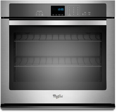 Whirlpool 27-in Single Electric Wall Oven (Stainless Steel) With True Convection Cooking