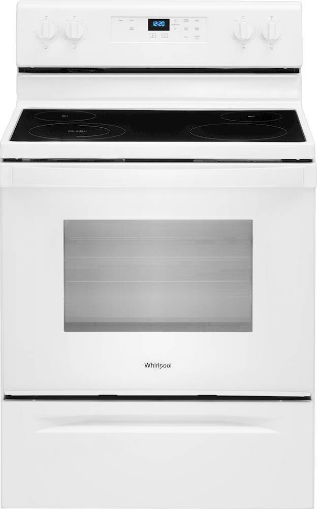 Whirlpool 30-in Smooth Surface 4 Elements 5.3-cu ft Freestanding Electric Range (White)