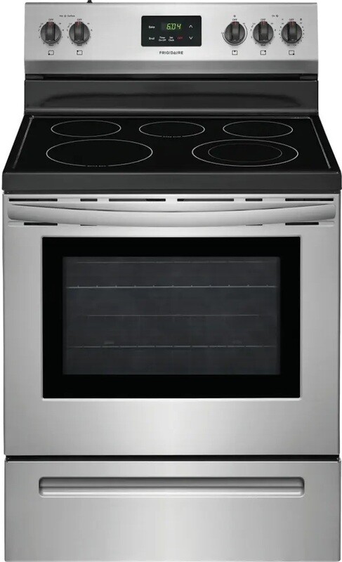 Frigidaire 30-in Smooth Surface 5 Elements 5.3-cu ft Freestanding Electric Range (Easycare Stainless Steel)