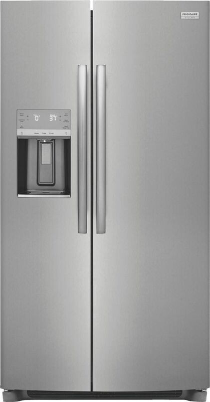 Frigidaire Gallery 22.3-cu ft Counter-depth Side-by-Side Refrigerator with Ice Maker (Smudge-proof Stainless Steel) ENERGY STAR