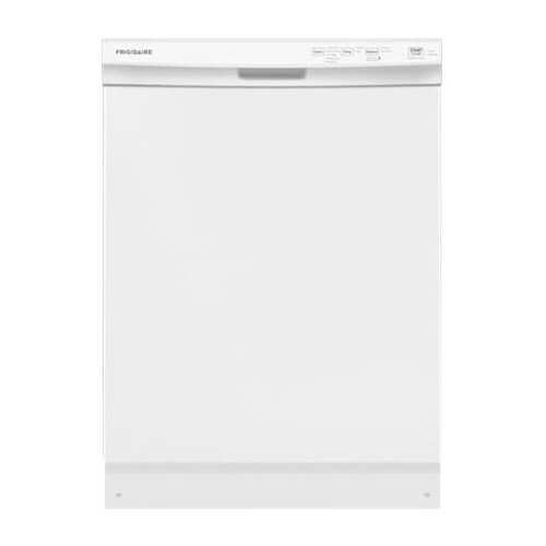 Frigidaire Front Control 24-in Built-In Dishwasher (White) ENERGY STAR, 55-dBA