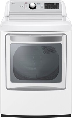 LG Easy Load Smart Wi-Fi Enabled 7.3-cu ft Electric Dryer (White) ENERGY STAR