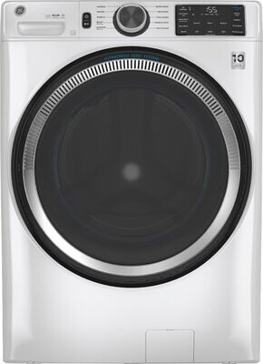GE Ultra Fresh Vent System 4.8-cu ft Stackable Front-Load Washer (White) ENERGY STAR