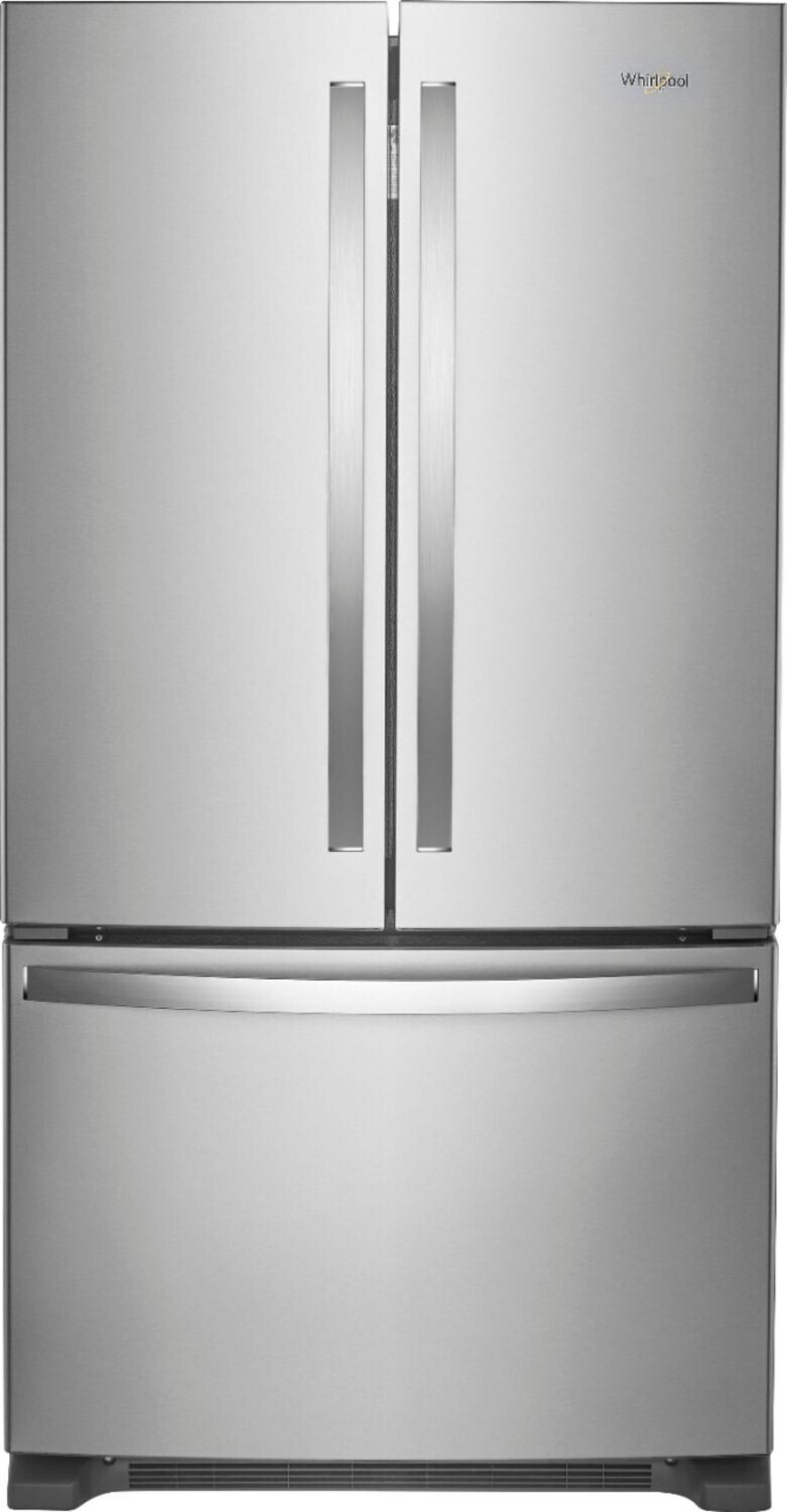 Whirlpool 25.2-cu ft French Door Refrigerator with Ice Maker (Fingerprint Resistant Stainless Steel) ENERGY STAR