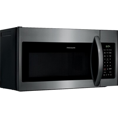 Frigidaire - 1.8 Cu. Ft. Over-the-Range Microwave - Black stainless steel