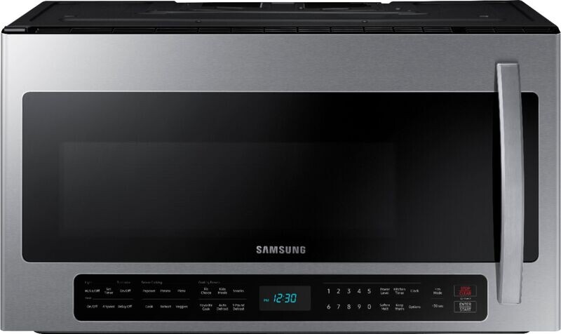Samsung - 2.1 Cu. Ft. Over-the-Range Microwave with Sensor Cook - Stainless steel
