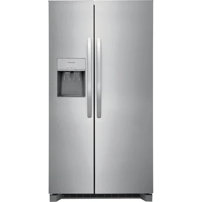 Frigidaire 25.6-cu ft Side-by-Side Refrigerator with Ice Maker (Easycare Stainless Steel) ENERGY STAR