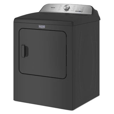 Maytag Pet Pro 4.7-cu ft High Efficiency Agitator Top-Load Washer (Volcano Black) & Maytag Pet Pro 7-cu ft Steam Cycle Electric Dryer (Volcano Black)