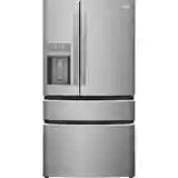 Frigidaire Gallery 21.5-cu ft 4-Door Counter-depth French Door Refrigerator with Ice Maker (Fingerprint Resistant Stainless Steel) ENERGY STAR