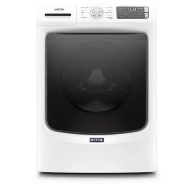 Maytag 4.5-cu ft High Efficiency Stackable Steam Cycle Front-Load Washer (White) ENERGY STAR