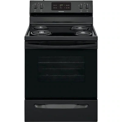 Frigidaire 30-in 4 Elements 5.3-cu ft Self-Cleaning Freestanding Electric Range (Black)