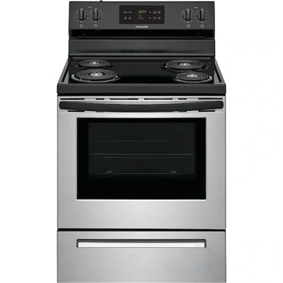 Frigidaire 30-in 4 Elements 5.3-cu ft Self-Cleaning Freestanding Electric Range (Stainless Steel)