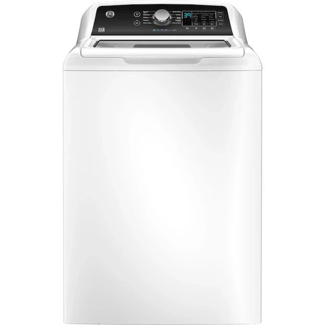 GE 4.5-cu ft High Efficiency Agitator Top-Load Washer (White)