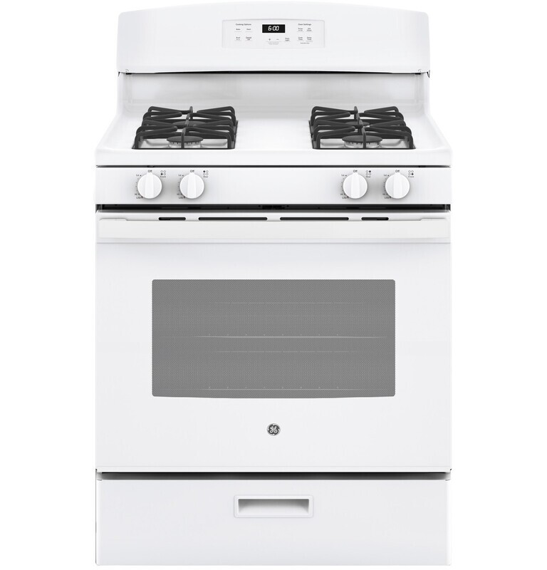 GE® 30 GE® 30" Free-Standing Gas Range White