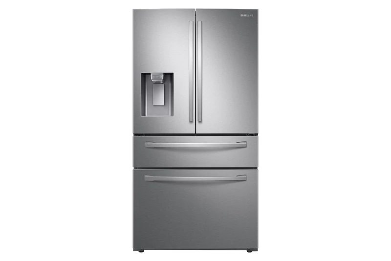 Samsung 22.6-cu ft 4-Door Counter-depth Smart French Door Refrigerator with Ice Maker (Fingerprint Resistant Stainless Steel) ENERGY STAR