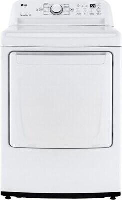 LG - 7.3 Cu. Ft. Electric Dryer with Sensor Dry - White